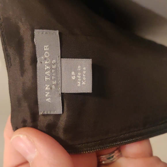 Ann Taylor Brown & White Floral Pattern A-Line Sun Dress sz 6P - Picture 7 of 8